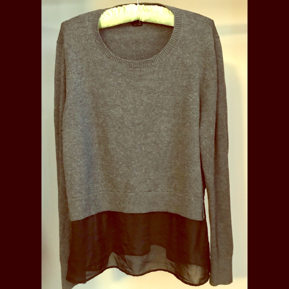French connection layered sheer sweater